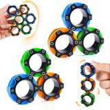 Magnetic Finger Rings Fidget Spinner Toy Anti-Stress Anxiety Relief My Store 